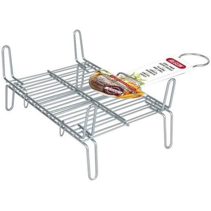 Dubbelgrill i stål Mått - 50 x 50 cm