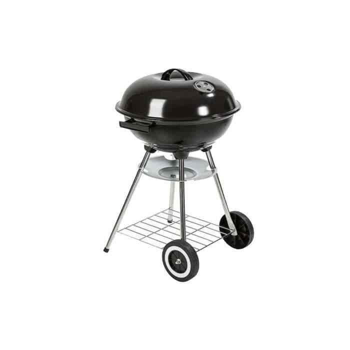 Grill med lock och hjul - Metall - Diameter 41 cm