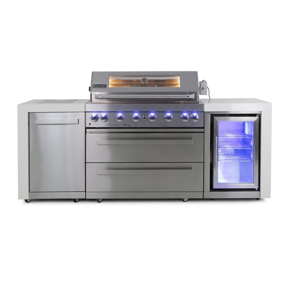 Stor rostfri gasolgrill Austin