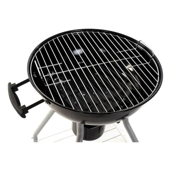 Kolgrill med lock och hjul DKD Home Decor Svart Metall Plast Rektangulär 52,4 x 59 x 91,6 cm