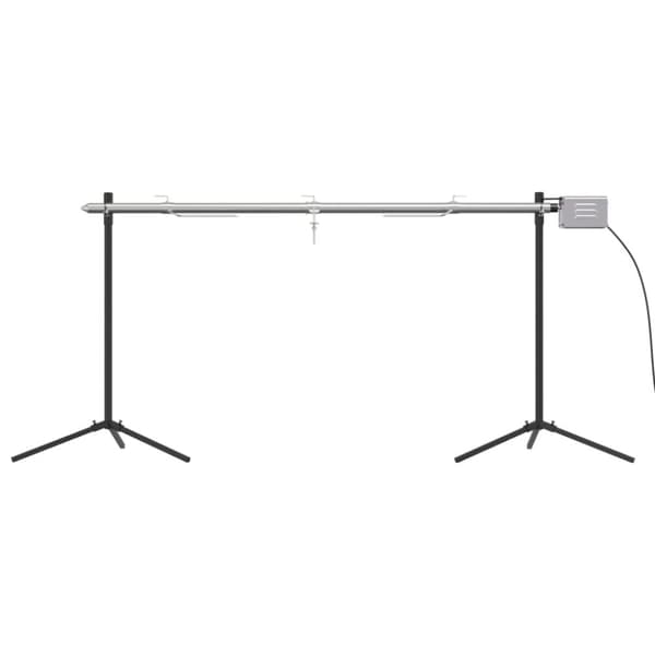 vidaXL Automaattinen grillivarras ruostumaton teräs 150x46,5x82,5 cm