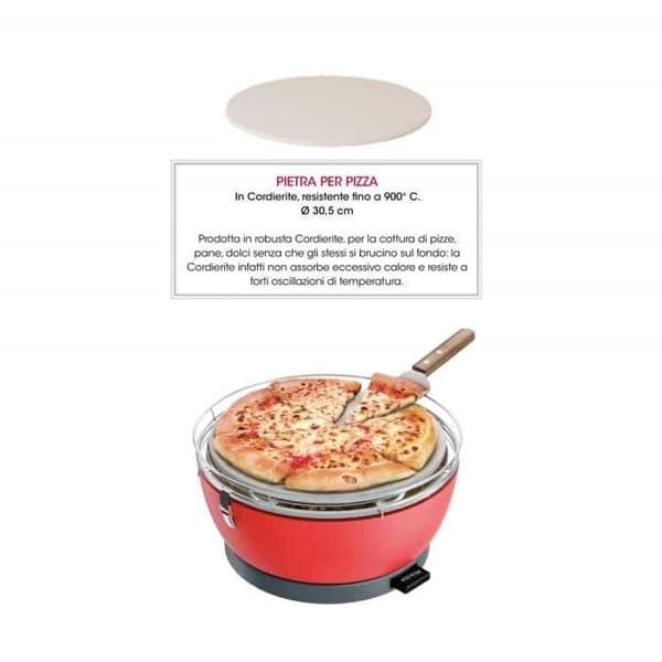FEUERDESIGN-VESUVIO Grill KIT ANTRACITIGNANDE GEL + TRÄKOL 3 Kg + TÅNG + PIZZA STEN + KUPP + STEEKPANA + BORSTE