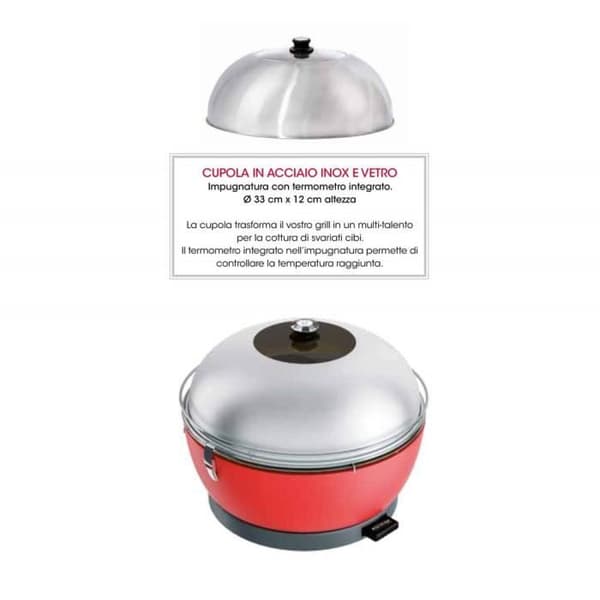 FEUERDESIGN-VESUVIO Grill KIT ANTRACIT ANTÄNDNINGSGEL + TRÄKOL 3 Kg + TÅNG + PIZZA STEN + KUPP