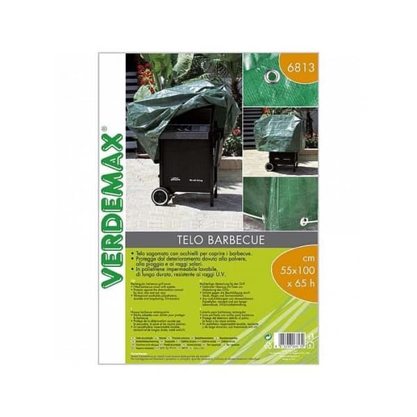 Telo per Barbecue Rettangolare - NO NAME - cm 55x100xh65 - Skydd mot puder, pioggia och raggi solari