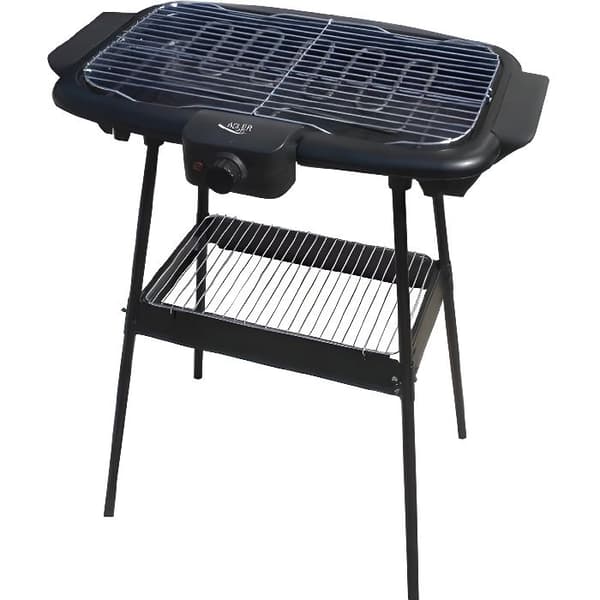 ADLER AD6602 elektrisk grill - 2000 W - Svart - Horisontell - Klar på 3 min Svart