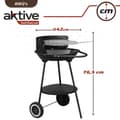 Miniatyrbillede 5 af 5: Kulgrill med hjul Aktive Aluminium Emaljeret metal tekstil 42 x 76,5 x 42 cm Sort