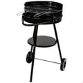 Miniatyrbillede 1 af 5: Kulgrill med hjul Aktive Aluminium Emaljeret metal tekstil 42 x 76,5 x 42 cm Sort