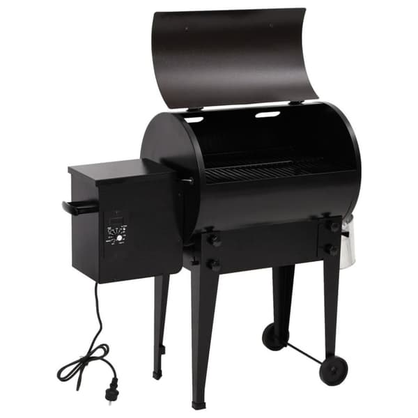 vidaXL Pelletsgrill svart 94 cm järn