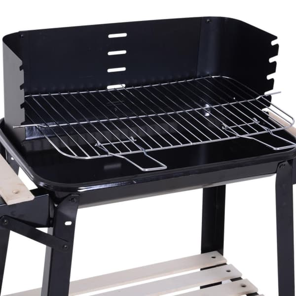 Rootz Grillvogn - Sort - Metal, Krydsfiner, Porcelæn - 32,68 cm x 17,72 cm x 34,25 cm