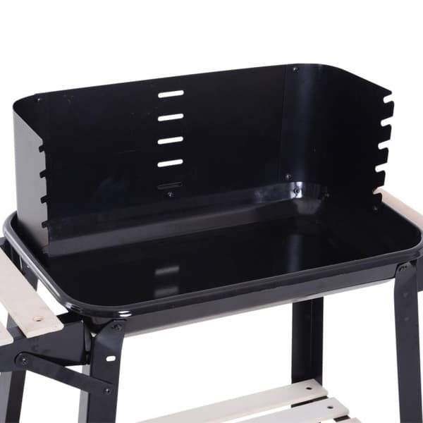 Rootz Grillvogn - Sort - Metal, Krydsfiner, Porcelæn - 32,68 cm x 17,72 cm x 34,25 cm