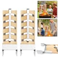 Miniatyrbild 1 av 4: Rökbräda - XMTECH - Set om 2 - Rostfritt stål - Naturgran - 47x16x1,5cm