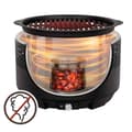 Miniatyrbillede 3 af 3: Havegrill Transportabel Aktive Cirkulær Uden røg Sort Rustfrit stål Jern 34 x 21,5 x 34 cm