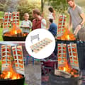 Miniatyrbild 4 av 4: Flammad Laxbräda - LZQ - 4-pack - Rostfritt Stål - 5 Justerbara Nivåer - Cederträ