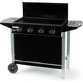 Miniatyrbild 1 av 6: Gas Skäggcue - Grillplatta GARDEN - Svart &amp; Grå - 4 brännare med lock