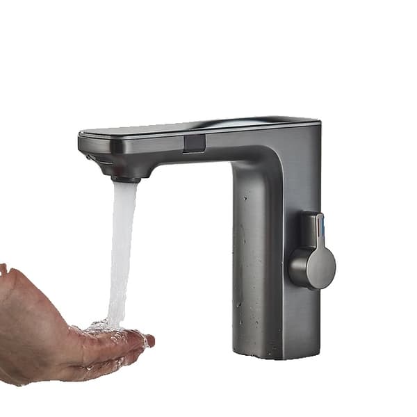 Smart Sensor Vaskarmatur, Digitalt Display Skærm, Berøringsfri Armatur