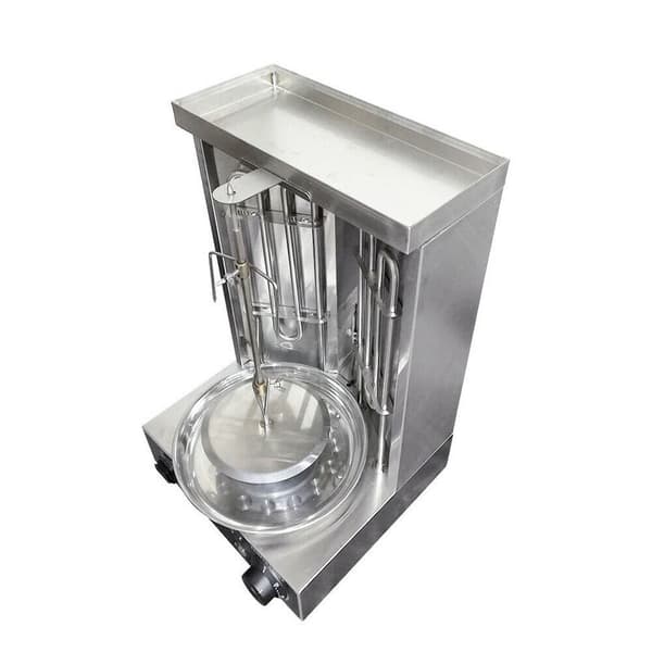Elektrisk grill, justerbar h�jde, rustfrit st�l, s�lv