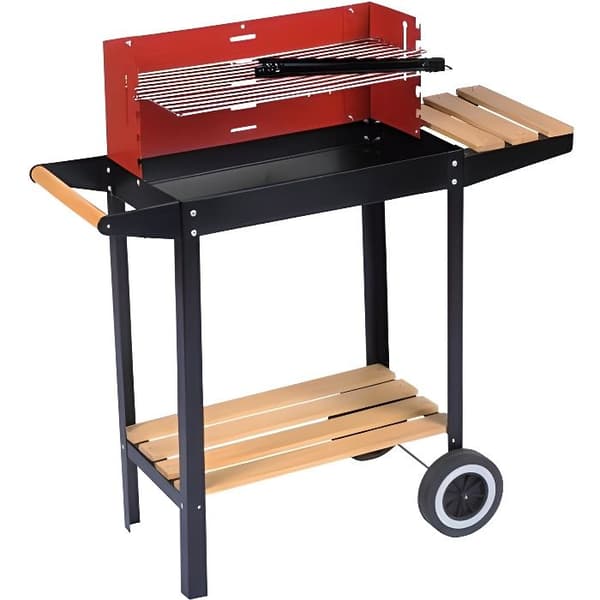Kolgrill STÅL 83X28X83 CM