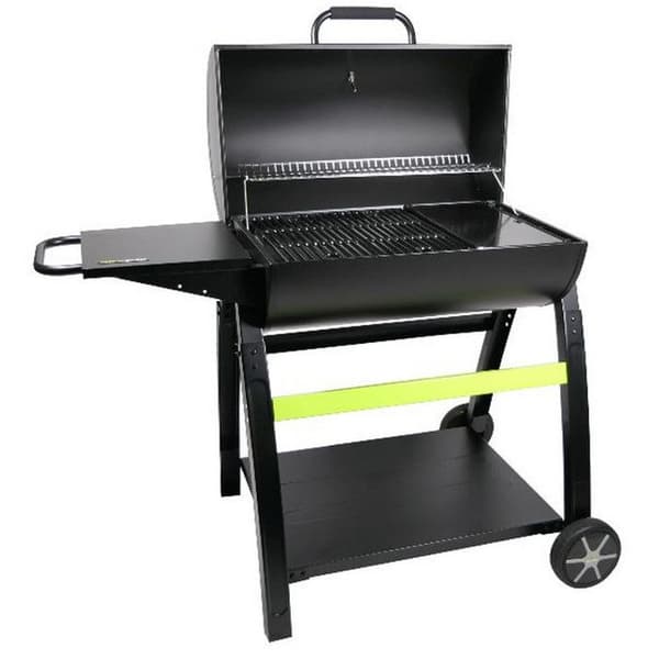 Kolgrill COOK'IN GARDEN Tonino - Rund grill med termometer, förbränningskorg - svart