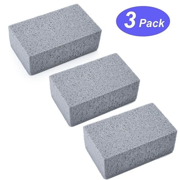 3 ST Griddle Grill Cleaner Sten Pimpsten Rengöring Tegelblock för borttagning av grillfettfläckar
