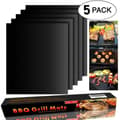 Miniatyrbild 1 av 4: 5 st/set BBQ och ugnsbakmatta - 40cm*33cm BBQ non-stick ark och återanvändbara bakplåtar för grillning