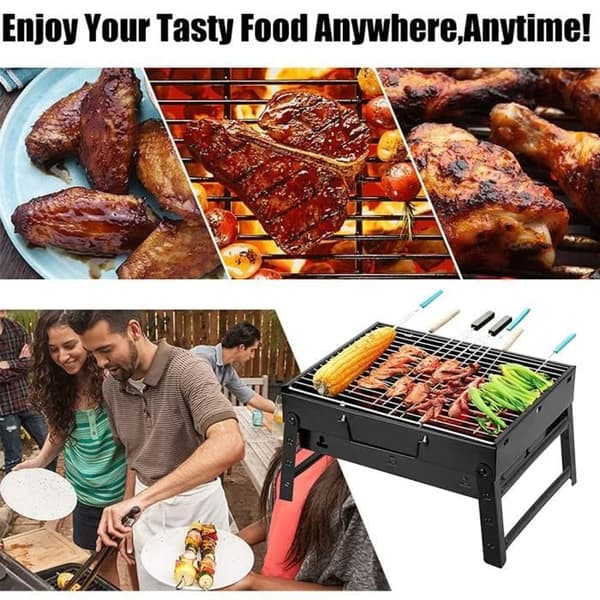 Vikbar kolgrill grill för 5 personer - Märke - Modell