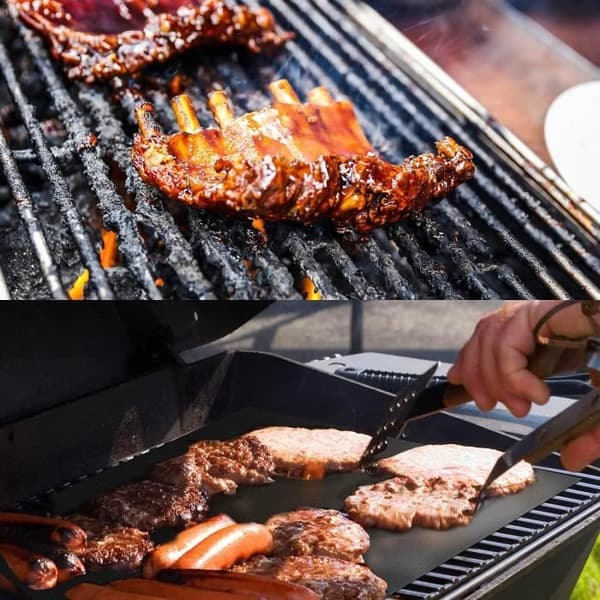 Grillmatta, Grillmatta - FDA PFOA Teflon Non-Stick BBQ Mat BBQ Grillmatta för Gas Cha[39]