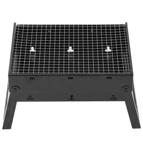Träkol BBQ Grill Bärbar hopfällbar rostfritt stål Kabab Grill Camping Grill Bord Grill BBQ Kit