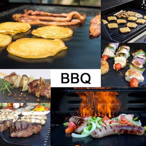 Matlagningsmatta - BBQ - 5 st - Non-stick - Återanvändbar - Lätt att rengöra