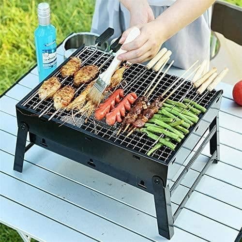 BARBECUE GRILL S SMAUTOP BBQ Grill, bärbar hopfällbar bordsskiva kolgrill Desktop BBQ Outdoor279