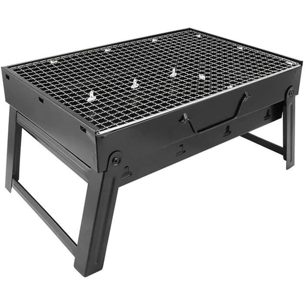 Kolgrill, Bärbar hopfällbar BBQ Grill Rostfritt stål Kababgrill Campinggrill Bordsgrill M Size Grill