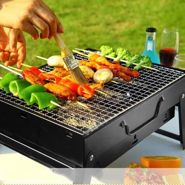 Bärbar Grill Fällbar - Märke - Modell - Bärbar och fällbar - Lätt att rengöra - Horisontell
