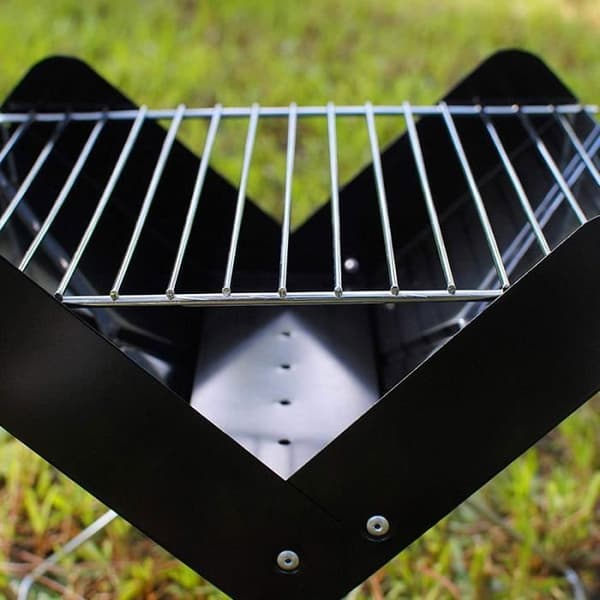Bärbar hopfällbar BBQ Grill BBQ Grill Vikbar BBQ Grillram Kolgrill Mini Grill[608]