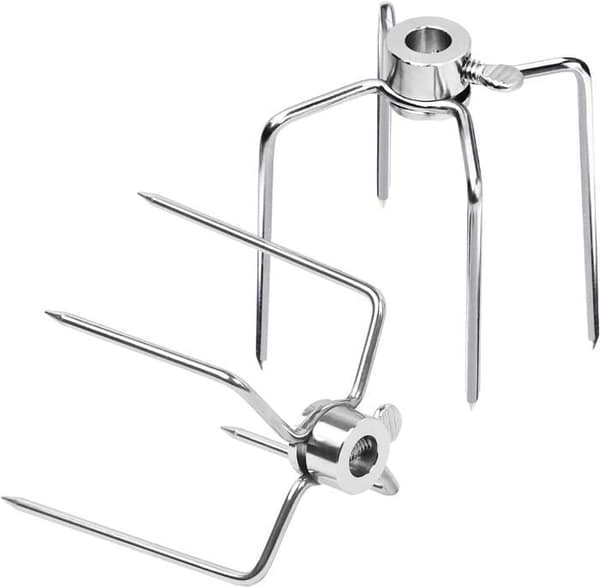 LZQ rostfritt stål elektriskt grillspett 220-240 V - 4 spindlar, 107 cm - för grill och grill