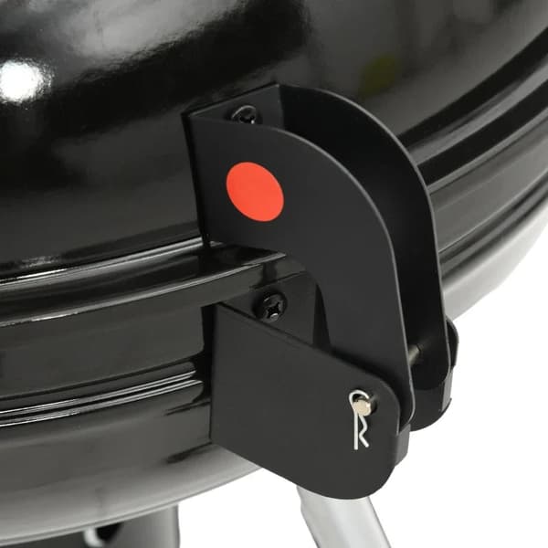Rootz Kedel Grill - Ø54 Cm Kogerist - Varmestativ - Varmestativ - Hylde - Askrum - Termometer - Metal - Plast - Sort - 55L x 65W x 89H cm