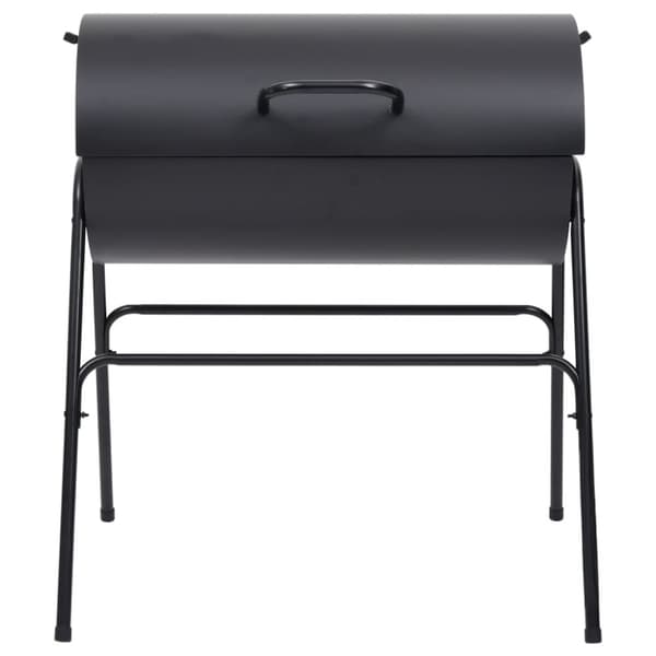 vidaXL tøndegrill med 2 grillriste 80x95x90 cm stål sort -  Grill