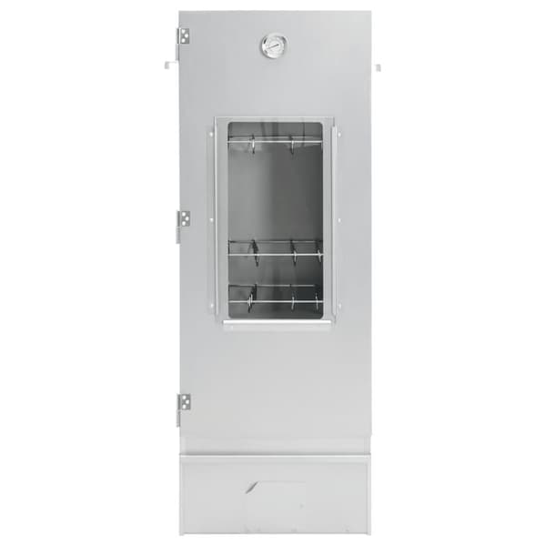 vidaXL rygeovn med røgflis 44,5x29x110 cm galvaniseret stål -  Grill