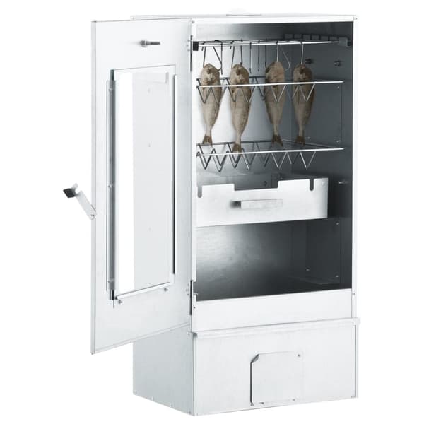 The Living Store rygeovn 44,5 x 29 x 83 cm med 1 kg træflis -  Grill