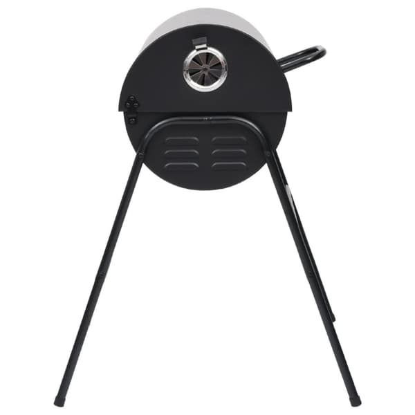 The Living Store Grilltunna med 2 grillgaller svart 80x95x90 cm stål -  Utomhusgrillar