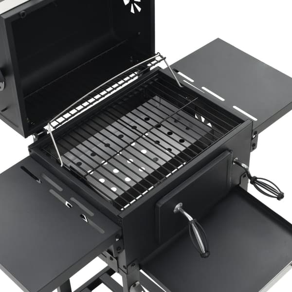 The Living Store Kolgrill med nedre hylla svart - Utomhusgrillar