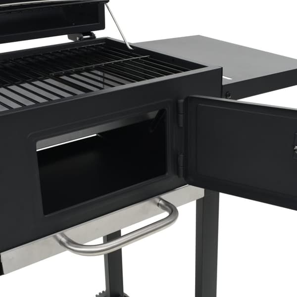 The Living Store Kolgrill med nedre hylla svart -  Utomhusgrillar