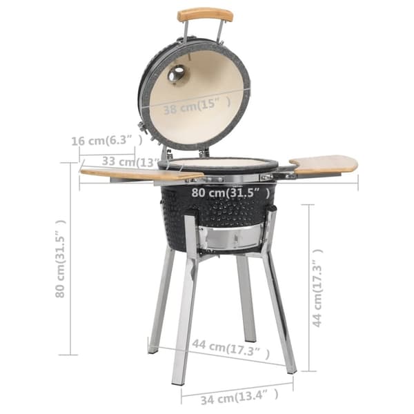 Kamado keramisk grill smoker 81 cm -  Utomhusgrillar