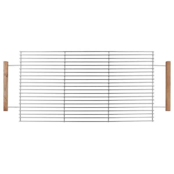 The Living Store kulgrill med hjul og 2 hylder XXL rustfrit stål -  Grill