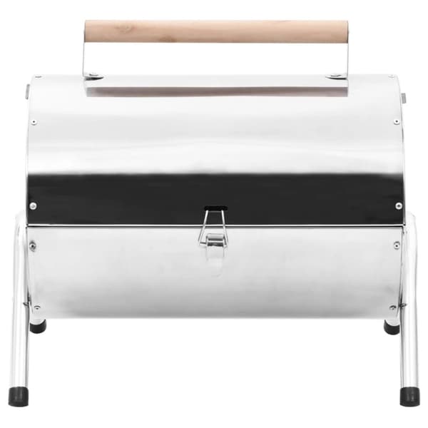 Grill - Living transportabel bordgrill med dobbelt grillrist rustfrit stål