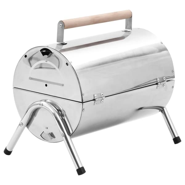 Grill - Living transportabel bordgrill med dobbelt grillrist rustfrit stål