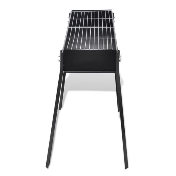 Kolgrill rektangulär svart 75x28 cm - Trädgårdsgrill - Trädgårdsgrillar - Home & Living
