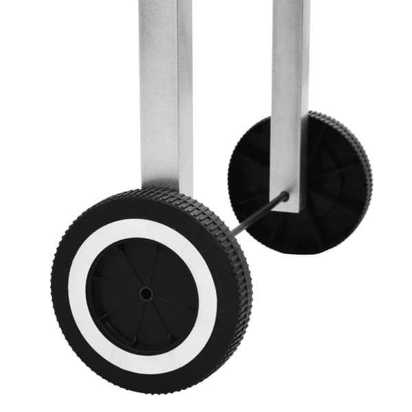 Kulgrill med hjul og 2 hylder XXL rustfrit stål - Kulgrill - Kulgriller - Home & Living