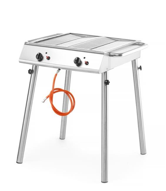 Xantos Kaasugrilli, HENDI, 9,5kW, 770x710x(K)870mm Perusversio Ruostumaton teräs