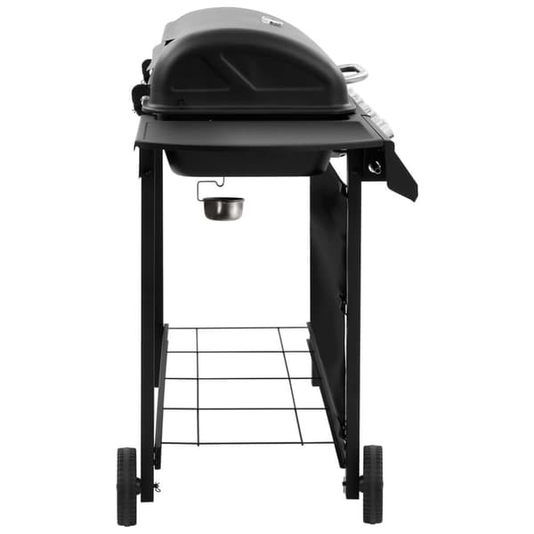 Gasolgrill med 6 brännare svart
