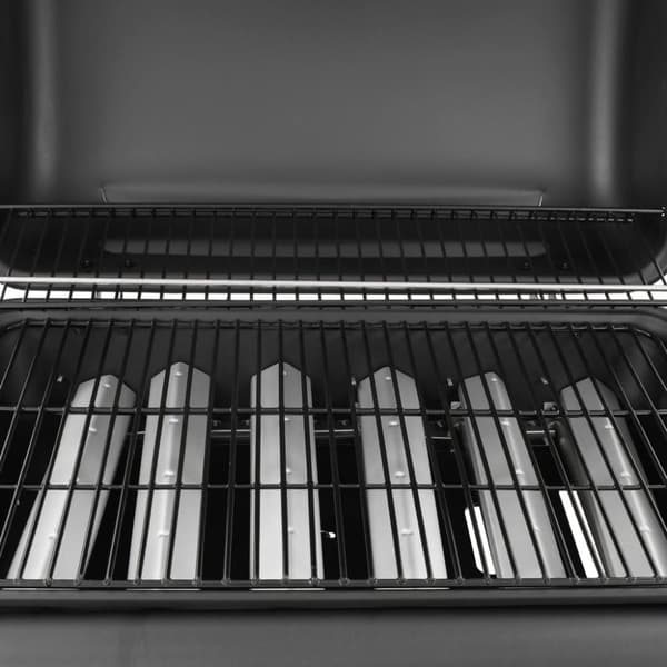Gasolgrill med 6 brännare svart