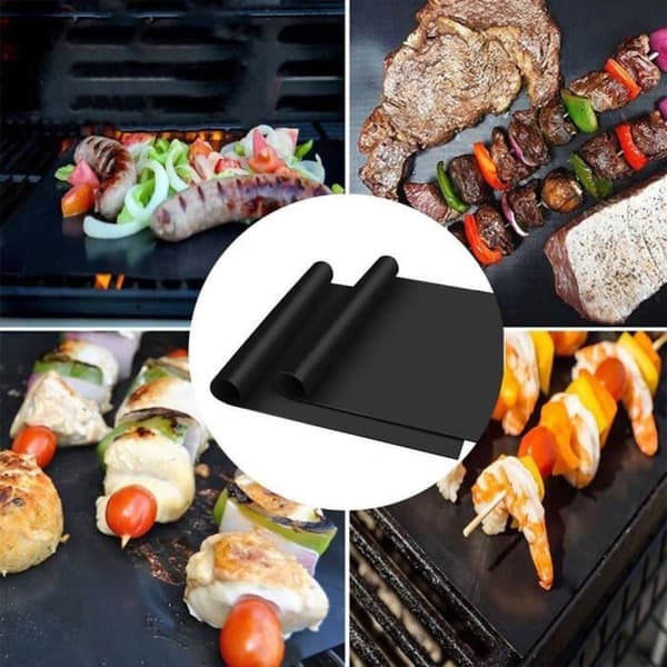 Matlagningsmattor - BBQ - Set om 5 - 40 cm x 33 cm - Non-stick - Återanvändbar och hållbar